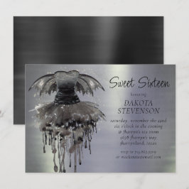 Evil Fairy Gown | Gothic Black Vampy Sten Sheen Inbjudningar