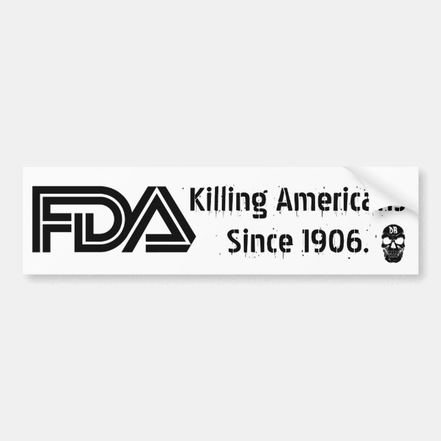 Evil FDA (Vit) Bildekal (Framsidan)