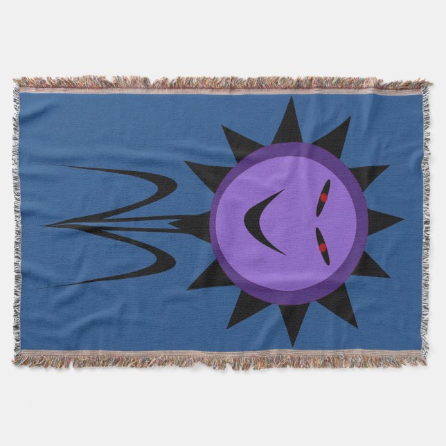 Evil Flower Kawaii Goth Halloween Throw Blanket Filt (Framsidan)