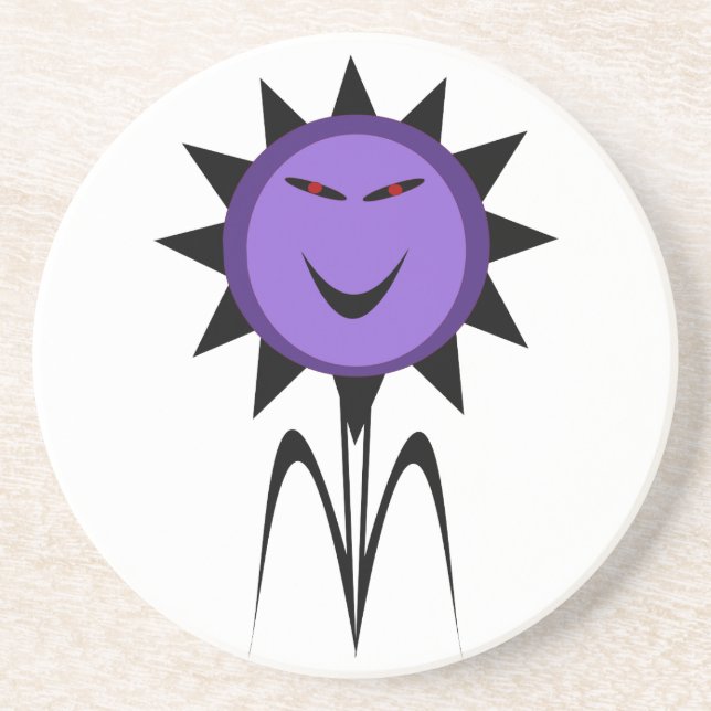 Evil Flower Kawaii Goth Halloween Underlägg (Framsidan)