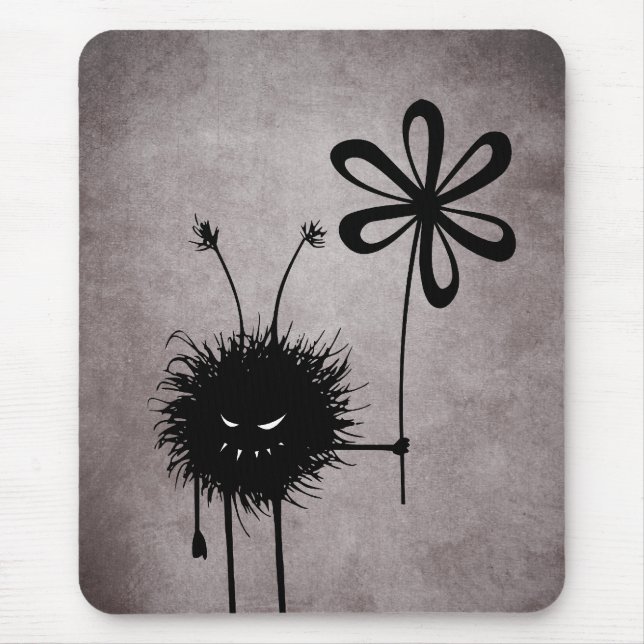 Evil Flower Kryp Vintage Mousepad Musmatta (Framsidan)