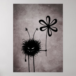 Evil Flower Kryp Vintage Poster