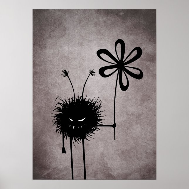 Evil Flower Kryp Vintage Poster (Framsidan)