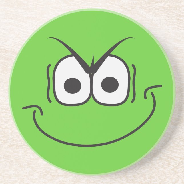 Evil Genius Ansikte Grönt Underlägg (Framsidan)