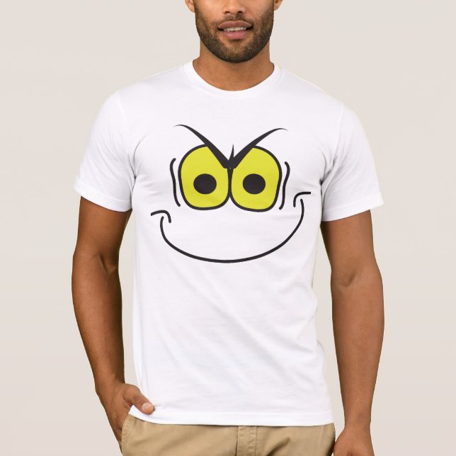 Evil Genius Ansikte Tshirt Tee Shirt (Framsida)