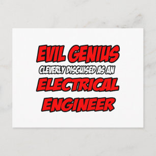 Evil Genius..Electrical Ingenjör Vykort