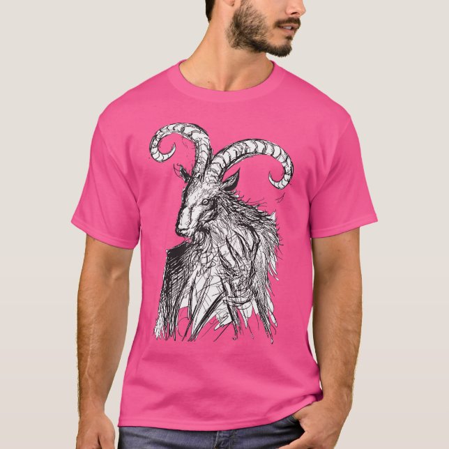 Evil Goat T Shirt (Framsida)