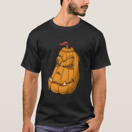 "Evil Grin Pumpkin – Halloween Cartoon Monster" T Shirt
