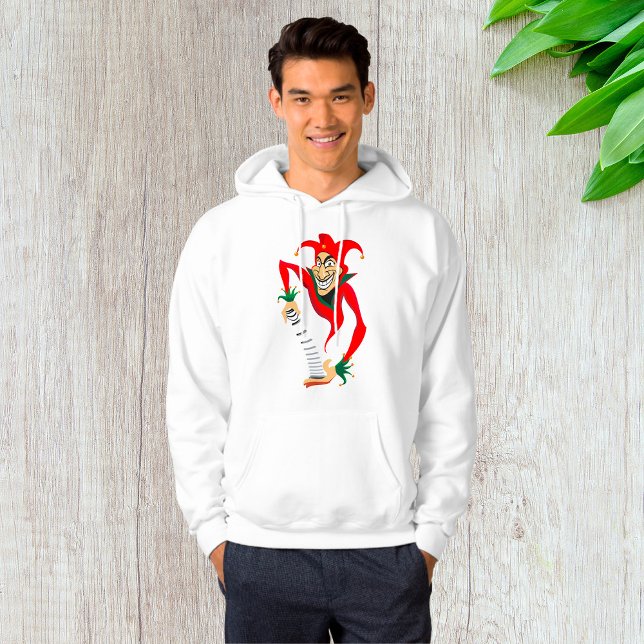 Evil Grinning Jester Joker med Jack-in-the-Box Hoodie (Skapare uppladdad)