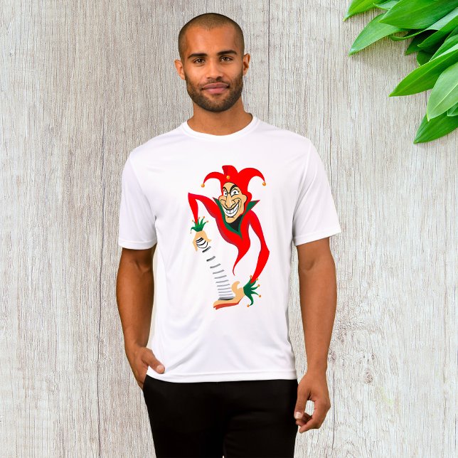 Evil Grinning Jester Joker med Jack-in-the-Box T Shirt (Skapare uppladdad)