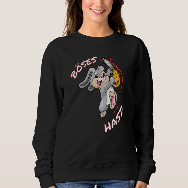 Evil Hasi Påskhare Halloween Costume Carnival T Shirt (Framsida)