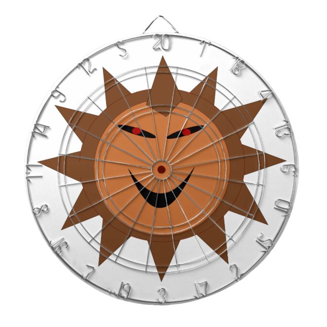 Evil Hedgehog Kawaii Goth Halloween Dart Board Darttavla (Framsidan)