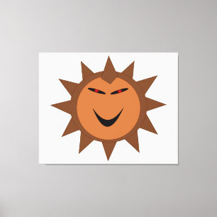 Evil Hedgehog Kawaii Goth Halloween Kanvastryck