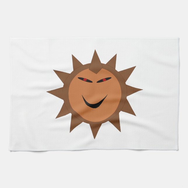 Evil Hedgehog Kawaii Goth Halloween Kitchen Towel Kökshandduk (Horisontell)