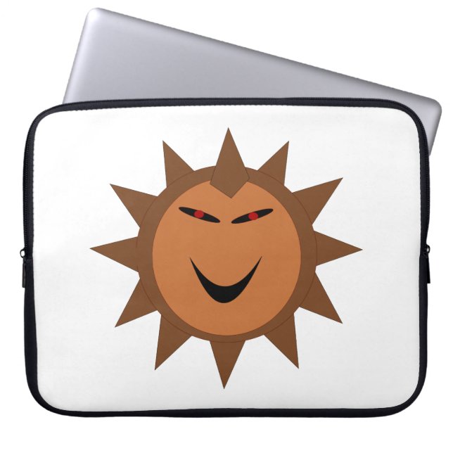 Evil Hedgehog Kawaii Goth Halloween Laptop Bag Sleeve (Framsidan)