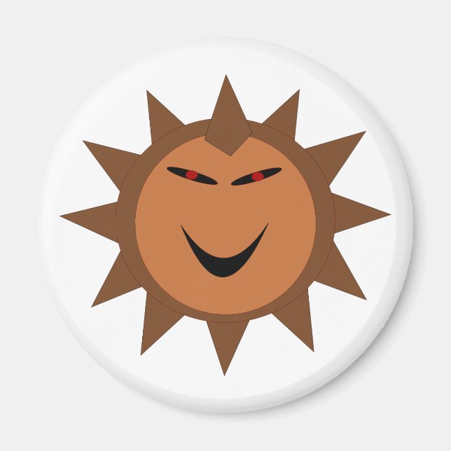 Evil Hedgehog Kawaii Goth Halloween Magnet (Framsidan)