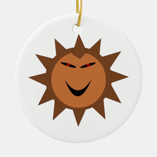 Evil Hedgehog Kawaii Goth Halloween Ornament (Framsidan)
