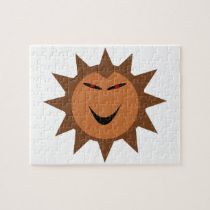 Evil Hedgehog Kawaii Goth Halloween Puzzle Pussel