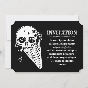 Evil Ice Cream Cone Inbjudningar