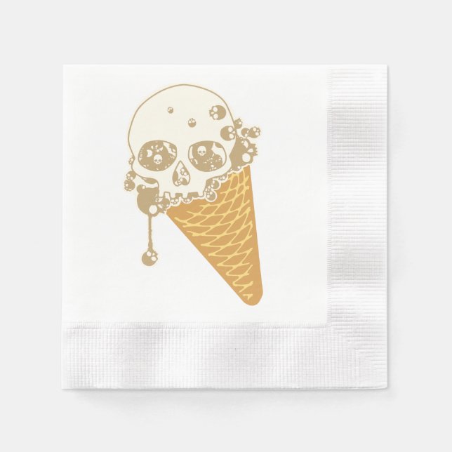 Evil Ice Cream Cone Napkins Pappersservett (Framsidan)