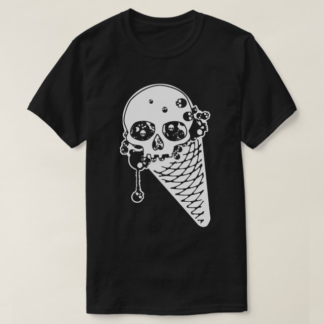 Evil Ice Cream Cone T Shirt (Design framsida)
