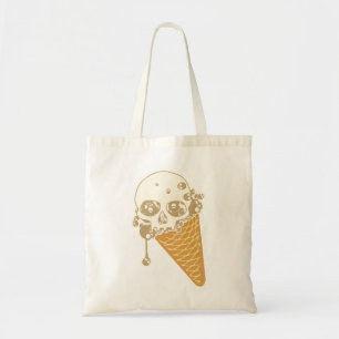 Evil Ice Cream Cone Tote Bag Tygkasse