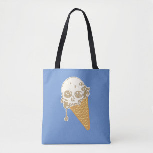 Evil Ice Cream Cone Tote Bag Tygkasse