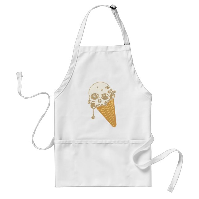 Evil Ice Cream Cone Vuxen Apron Förkläde (Framsidan)