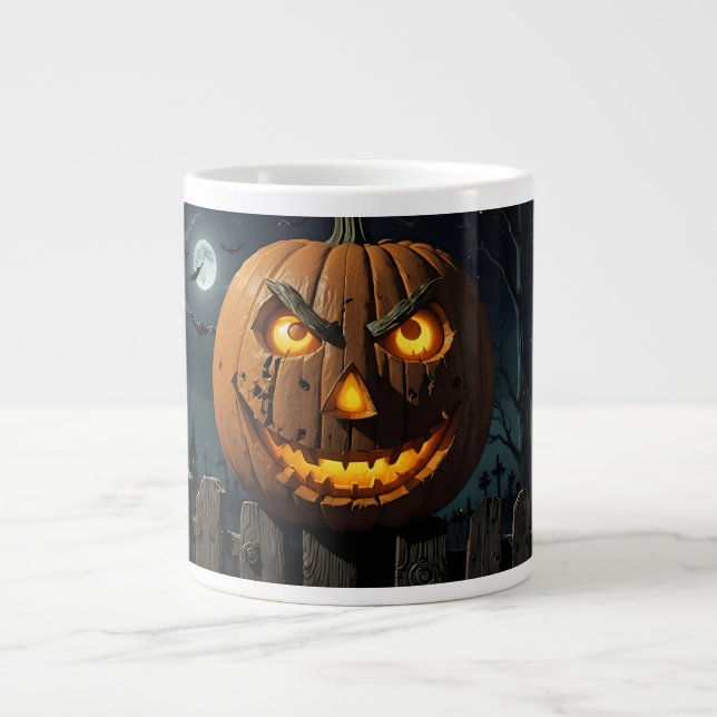 Evil Jack O'Lantern Jumbo Mugg (Framsidan)