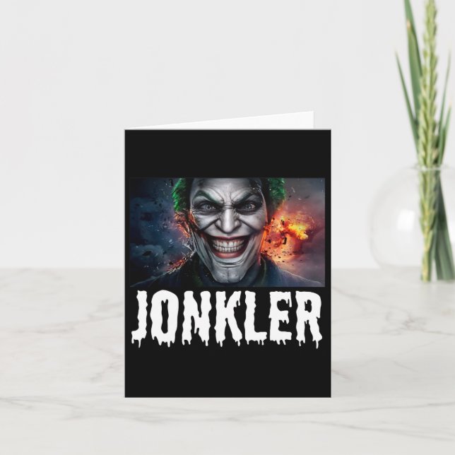 Evil Jonkler Halloween Kort (Framsida)