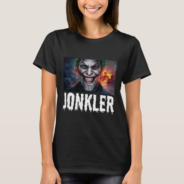 Evil Jonkler Halloween T Shirt (Framsida)
