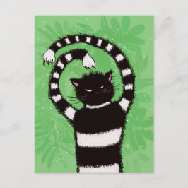 Evil Kattunge Nature Cat Lover Vykort