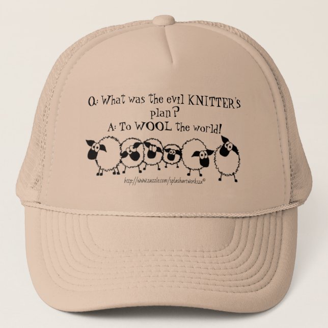 "Evil Knitter Plan" Keps (Framsida)