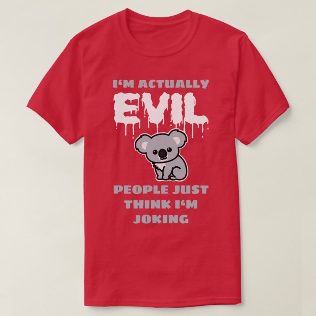Evil Koala T Shirt (Design framsida)