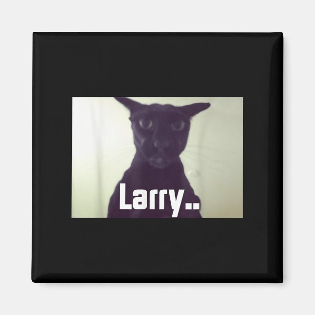Evil Larry Meme Larry Cat Meme Cursed Memes Brainr Magnet (Framsidan)