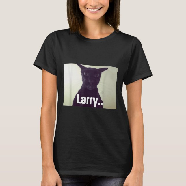 Evil Larry Meme Larry Cat Meme Cursed Memes Brainr T Shirt (Framsida)