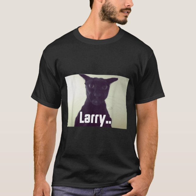 Evil Larry Meme Larry Cat Meme Cursed Memes Brainr T Shirt (Framsida)
