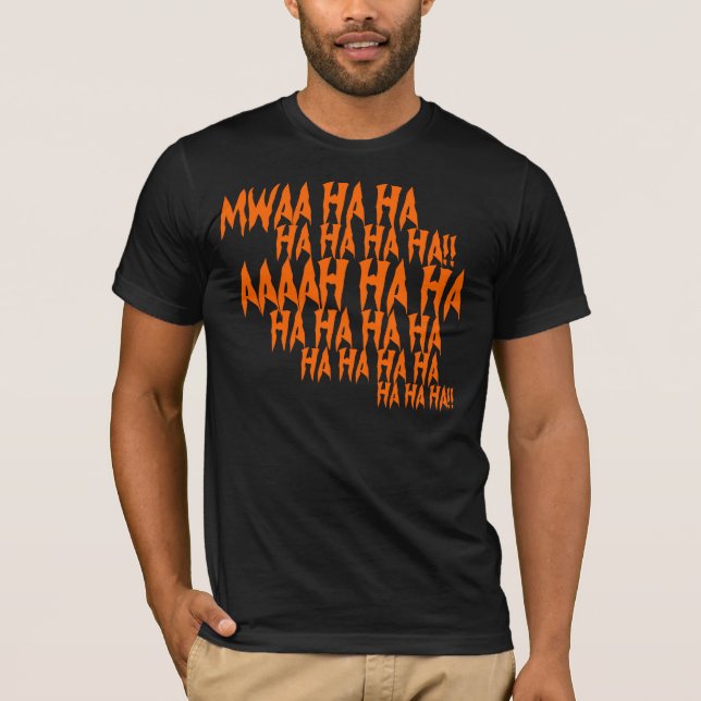 Evil Laugh Halloween T-shirt (Framsida)