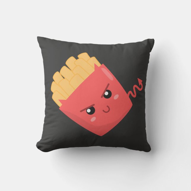 Evil men Kawaii Fransk Fries Kudde (Framsida)