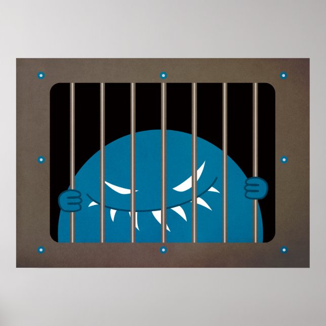 Evil monster horror art poster (Framsidan)