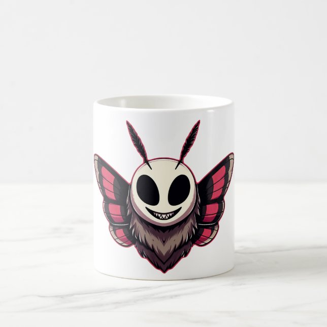 Evil Moth - Mothman Cryptid Kaffemugg (Center)