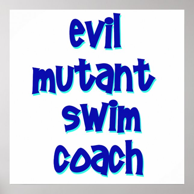 Evil Mutant Simma Coach Poster (Framsidan)