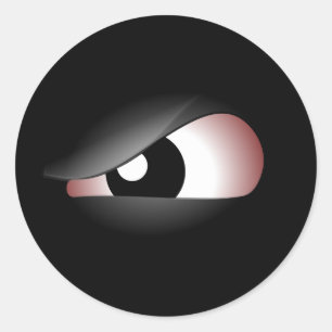 Evil Öga 2 Runt Klistermärke