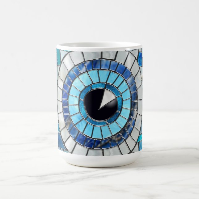 Evil Öga Amulet Mosaic Art Kaffemugg (Center)