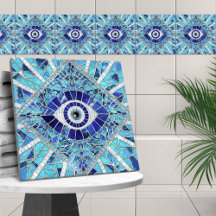 Evil Öga Amulet Mosaic Art