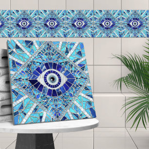 Evil Öga Amulet Mosaic Art Kakelplatta