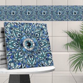 Evil Öga Amulet Mosaic Art Kakelplatta