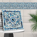 Evil Öga Amulet Mosaic Art Kakelplatta<br><div class="desc">Evil Öga Amulet Mosaic Art</div>