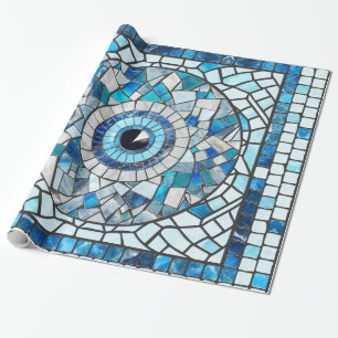 Evil Öga Amulet Mosaic Art Presentpapper