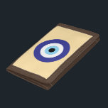 Evil Öga Blue Mati symbol design anpassningsbar<br><div class="desc">Evil Öga Blue Mati-symbolens anpassningsbar Trifold Wallet. Berömd Grekisk/turkisk charm teckning symbolisk för tro på skydd och lycka till.</div>
